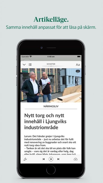 Lerums Tidning e-tidning Screenshot