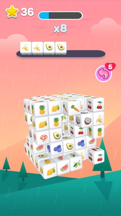 Fruit Cube Match 3 Screenshot