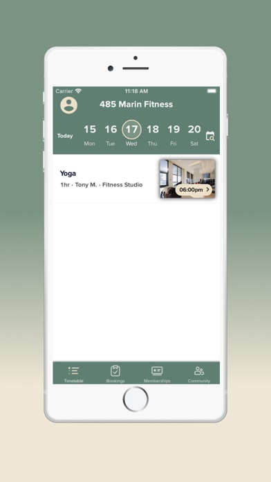 485 Marin Fitness Screenshot