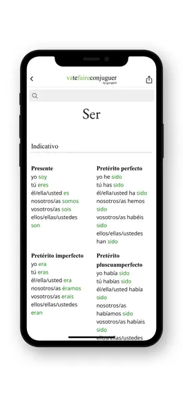 Game screenshot Spanish conjugation. apk