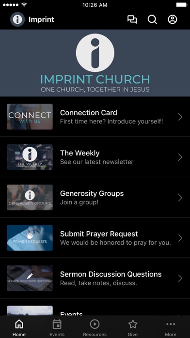 Screenshot #1 pour Imprint Church