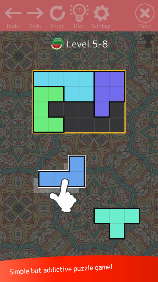 #1. Block Puzzle (Tangram) (iOS) 由: Satoshi Konno