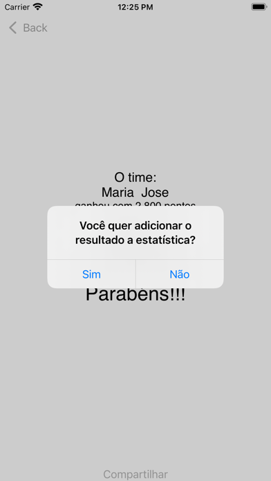 Placar Tranca Buraco Canastra Screenshot