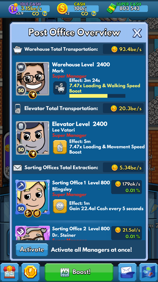 #8. Idle Mail Tycoon (iOS) 来自: Kolibri Games GmbH