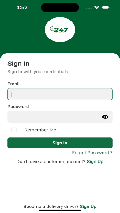 247 Deliveryapp Screenshot