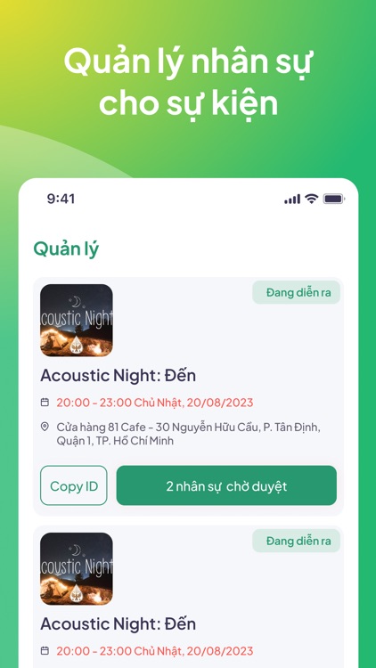 Vevé Staff - Quản lý dễ dàng!