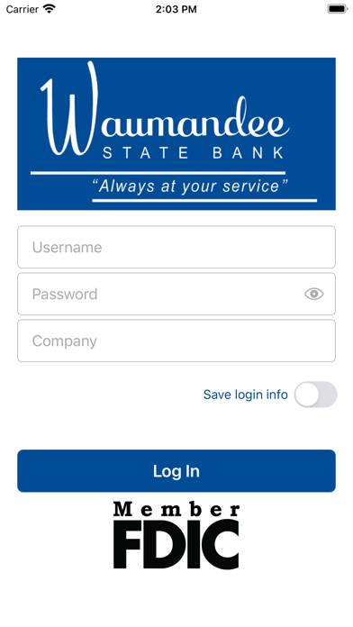 Waumandee State Bank mRDC Screenshot