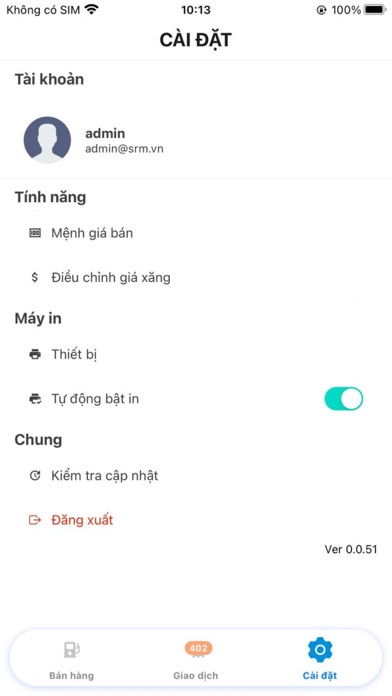 Bách Khoa POS Gas Screenshot