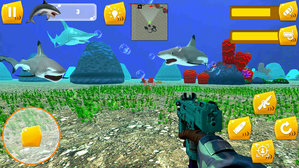 Wild Shark Hunting-Fish Game - 1.0 - (iOS)