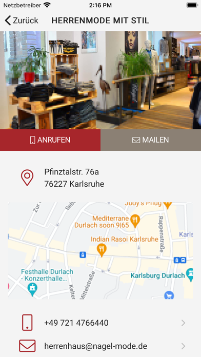 Modehaus Nagel Screenshot