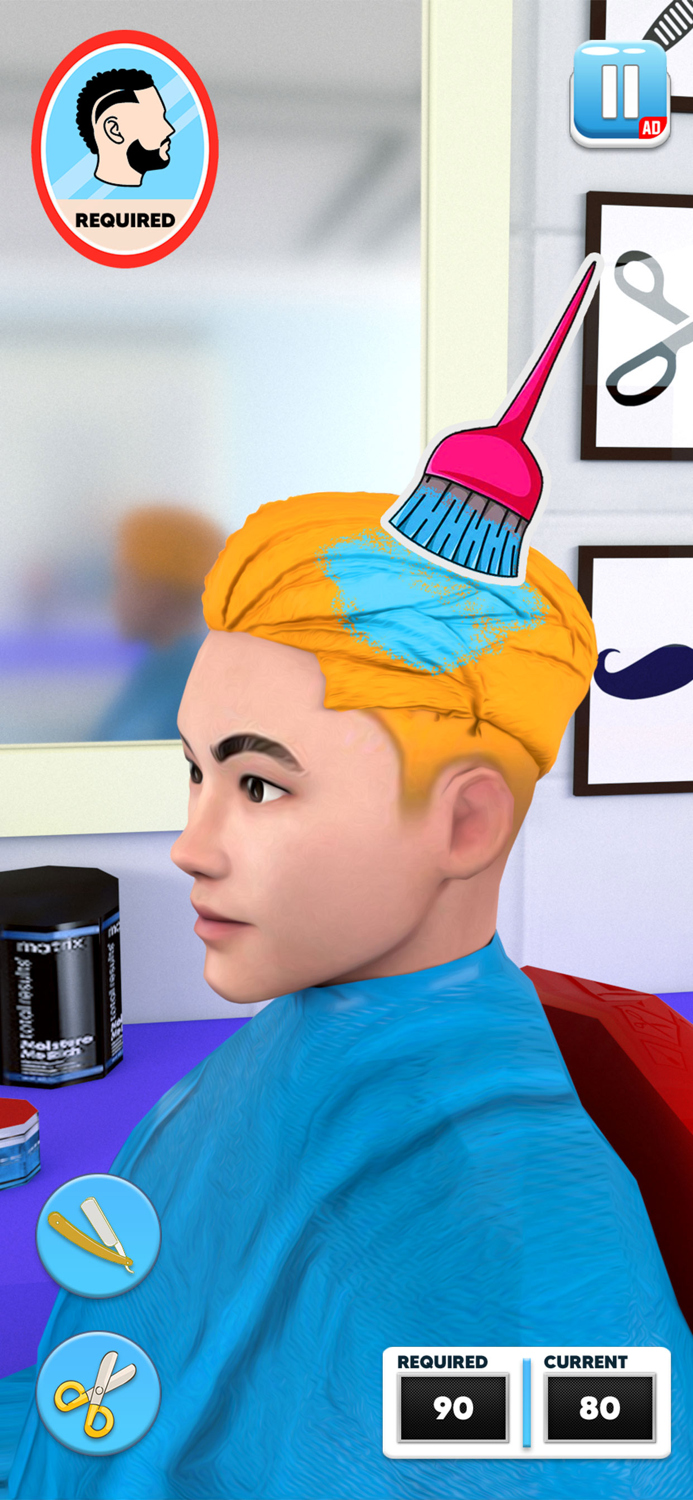 Barber Shop Hair Cutting Games