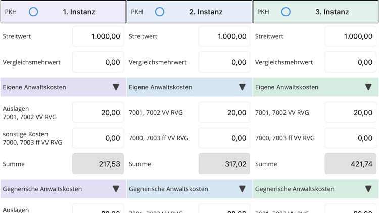 RA-MICRO Kostenrisiko