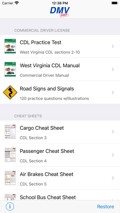 West Virginia CDL Test Prep