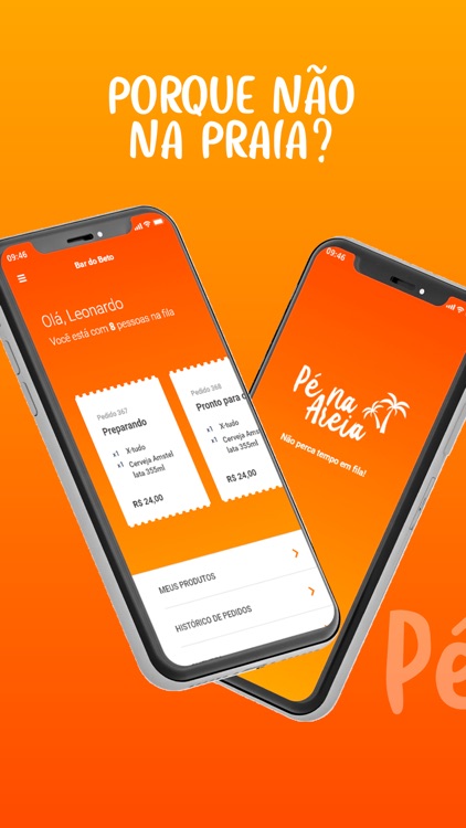 Pé na Areia App - Vendedor