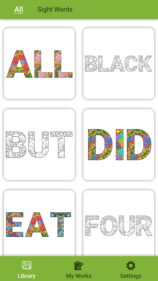#2. Sight Words Color By Number (iOS) 게시자: Muhammad Jahanzeb