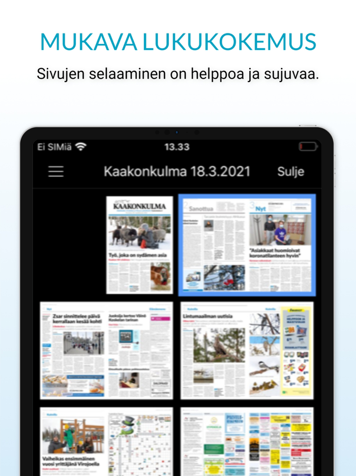 Kaakonkulma päivän lehti
