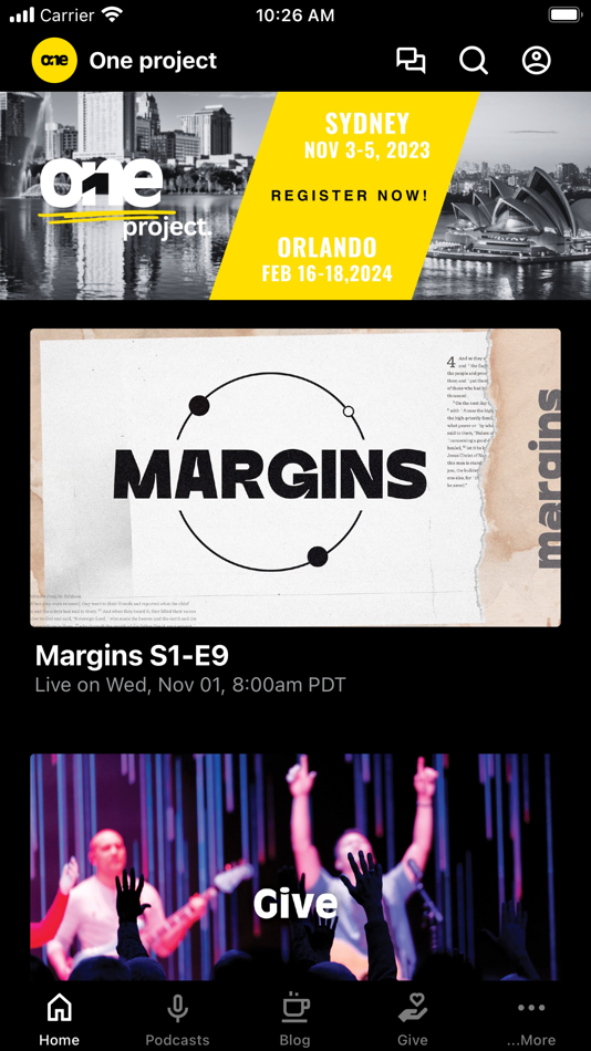 #1. the 1 project (iOS) 由: the One project