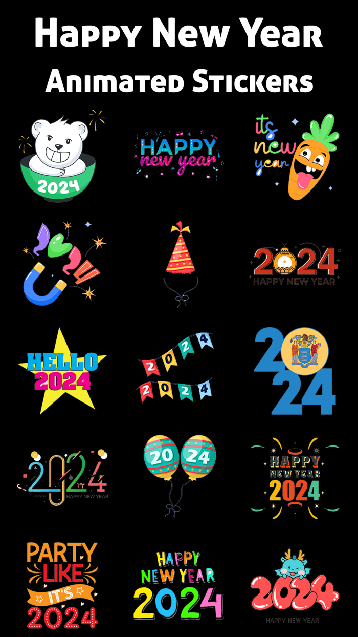 New Year HD Stickers