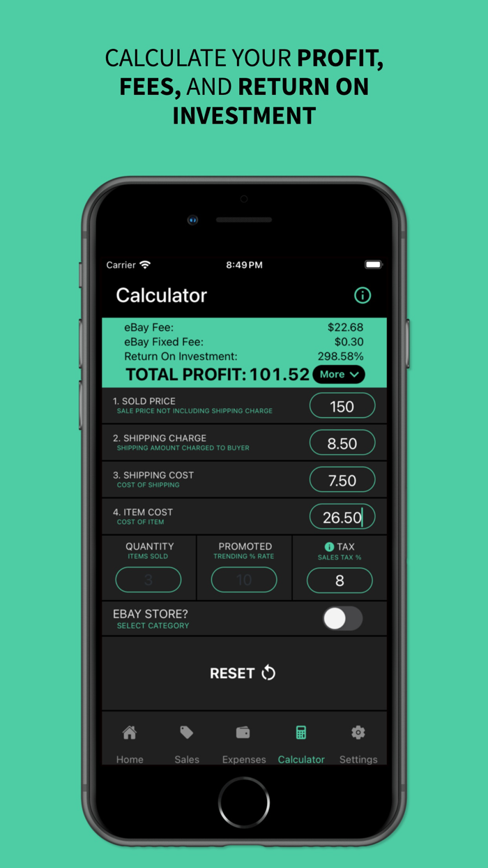 eProfit eBay Profit Calculator