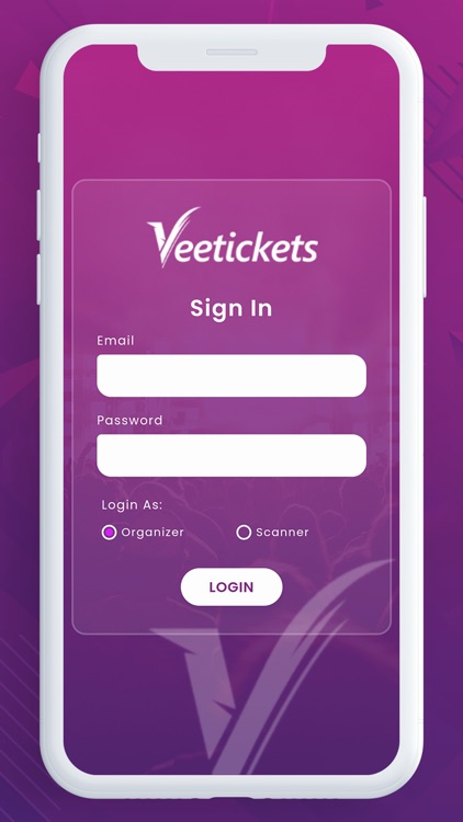 Veetickets Organiser