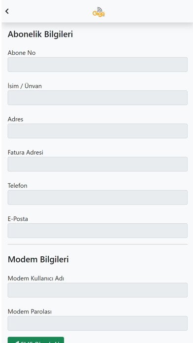 Giganet Telekom Screenshot