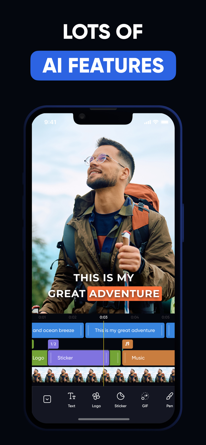 Capti AI. Captions for videos.