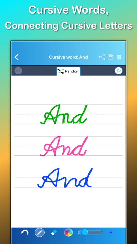 #9. ABC Alphabet Writing Worksheet (iOS) Podle: Anothai Luadee