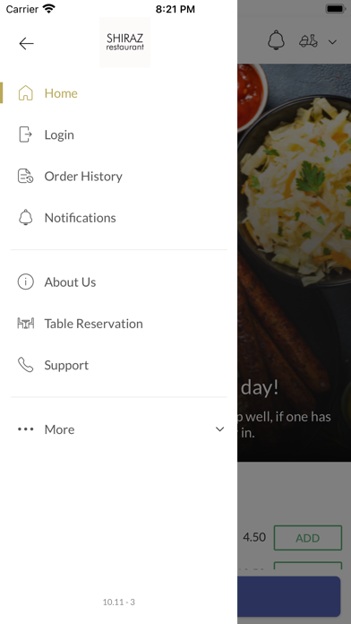 Shiraz Restaurant  Swansea Screenshot