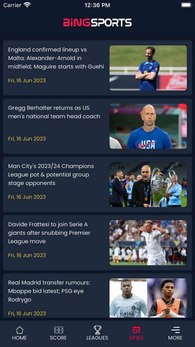 Bingsport - Soccer TV Screenshot