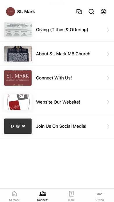 St. Mark MB Church Screenshot