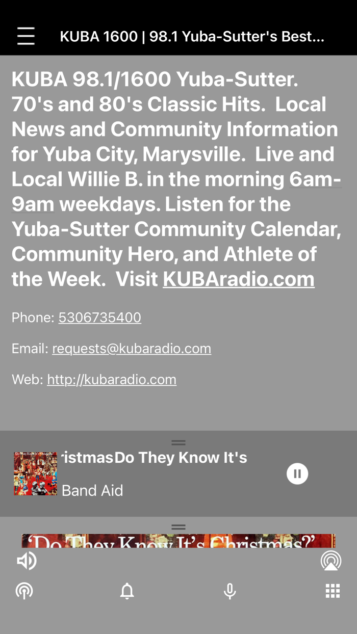 KUBA 98.1  1600 Yuba-Sutter