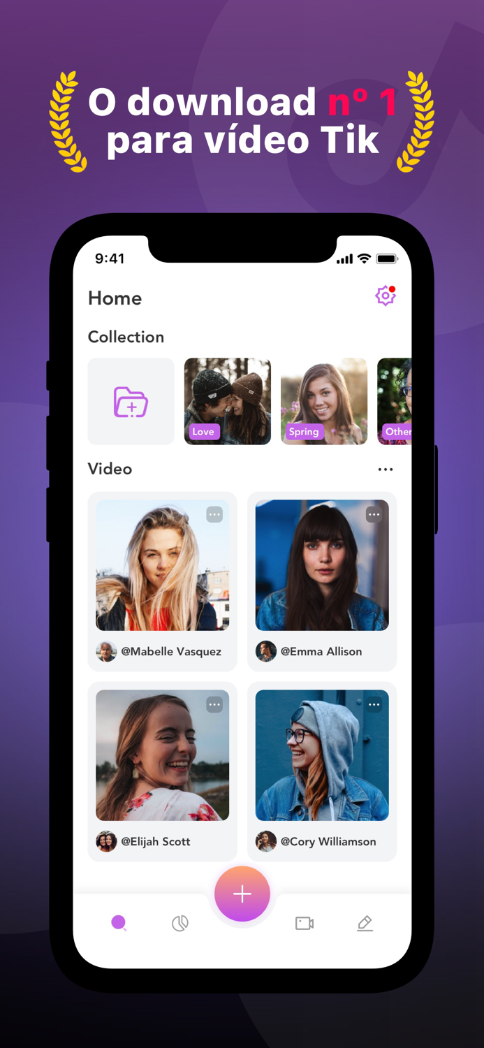 SnapTik baixador de vídeo Tik