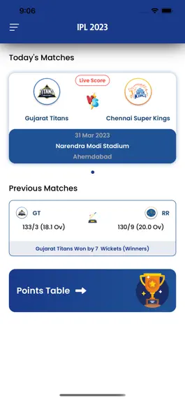 Game screenshot IPL 2023 Live Score Schedule apk