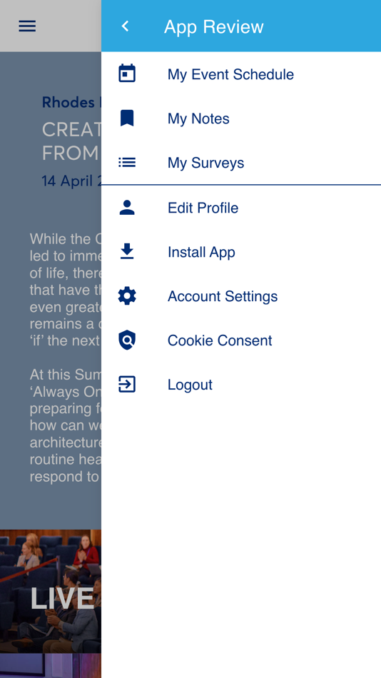 #3. Rhodes Trust Events (iOS) 由: The Rhodes Trust Public Purposes Fund