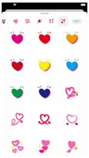 hearts 2 stickers iphone screenshot 1