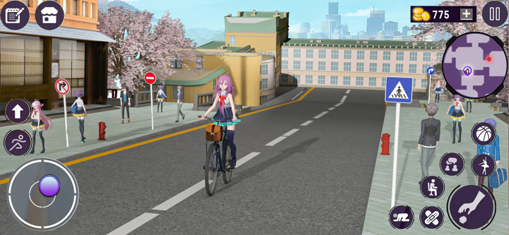 Anime High School Girl Sim screenshot 2