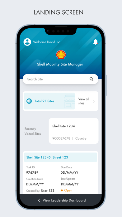 Shell Mobility Site Manager Screenshot