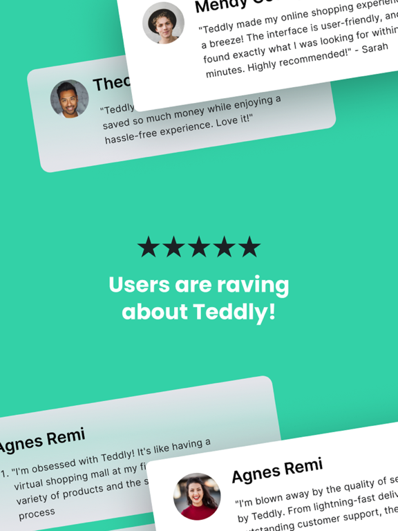Teddly iPad screenshot 7 - Shopping app