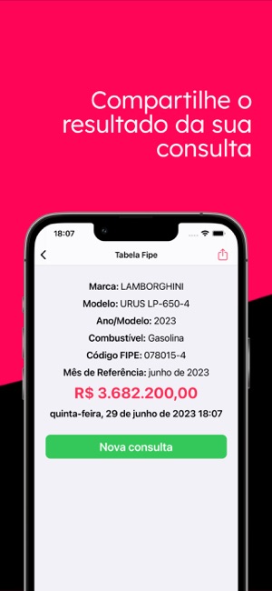 Placa FIPE: Tabela de preços para iPhone - Download