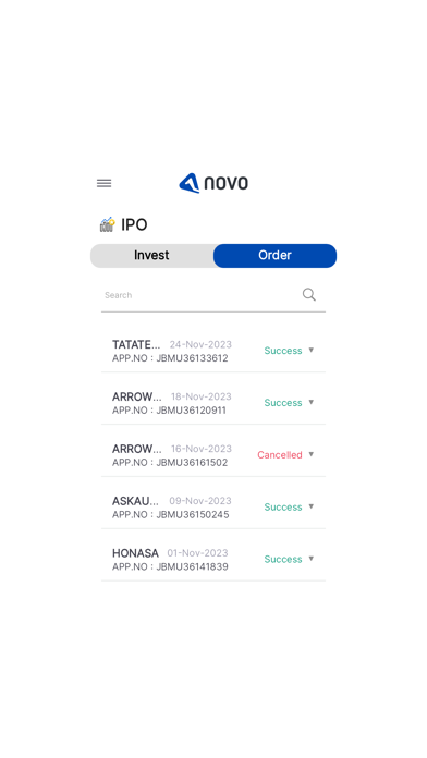 NOVO - IPO, SGB, MF, G-Sec Screenshot