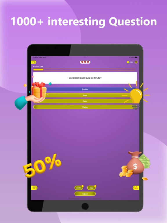 Screenshot #5 pour Kuis Alkitab Bahasa Indonesia
