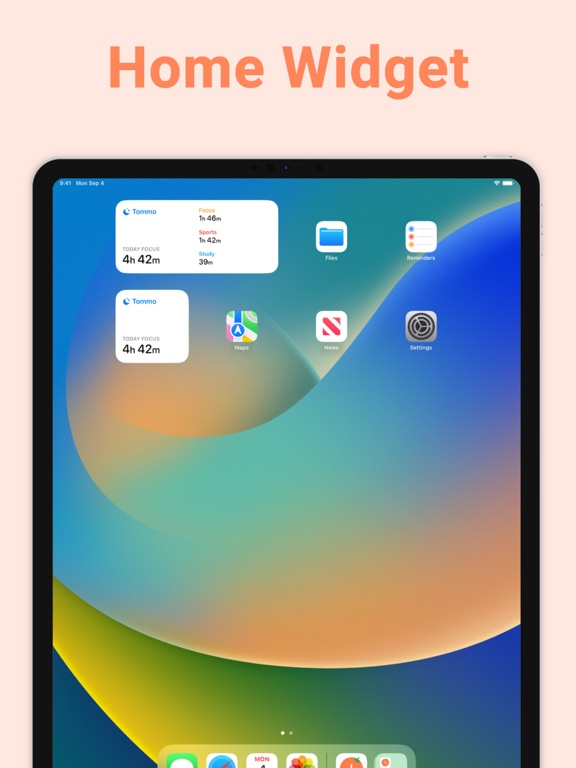 Tommo: Focus & Pomodoro Timer iPad screenshot 3 - Productivity app
