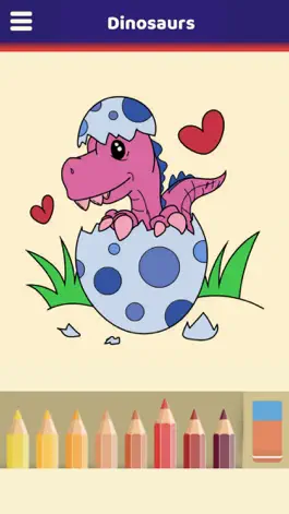 Game screenshot Lovely Dinosaurs Coloring Book apk