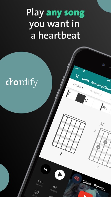 Chordify: Songs, Chords, Tuner screenshot-0