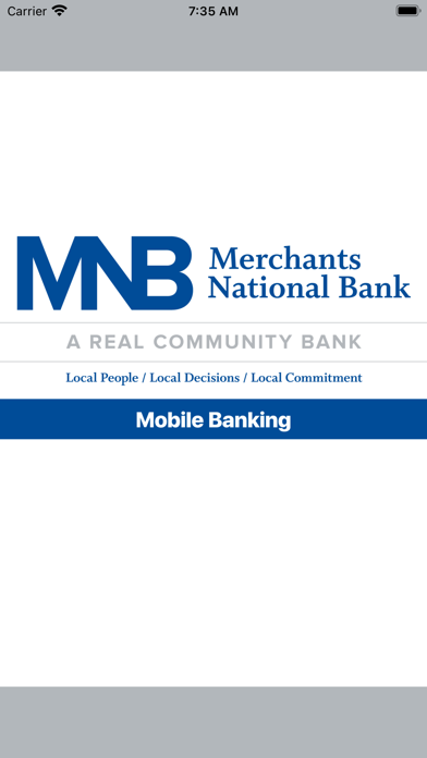Merchants National Screenshot