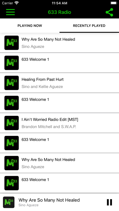 633 Radio Screenshot