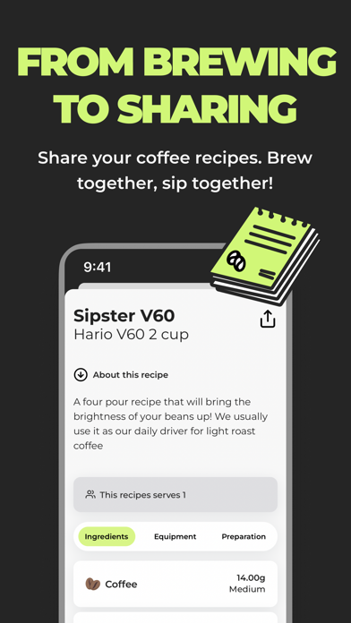 Sipster coffee Screenshot