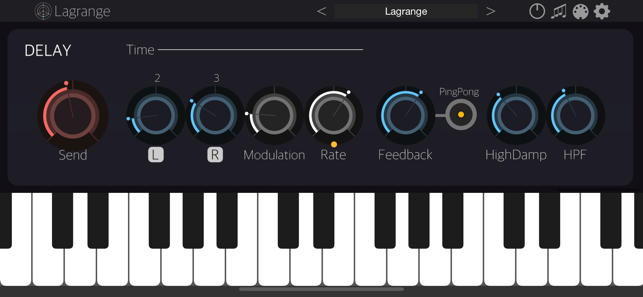 צילום מסך של Lagrange - AUv3 Plug-in Synth