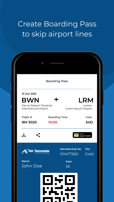 Air Tanzania Screenshot
