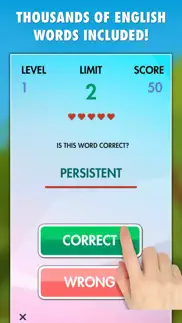 spelling challenge game iphone screenshot 3